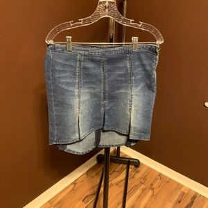 Ecko Red Denim Mini Skirt - Size 11